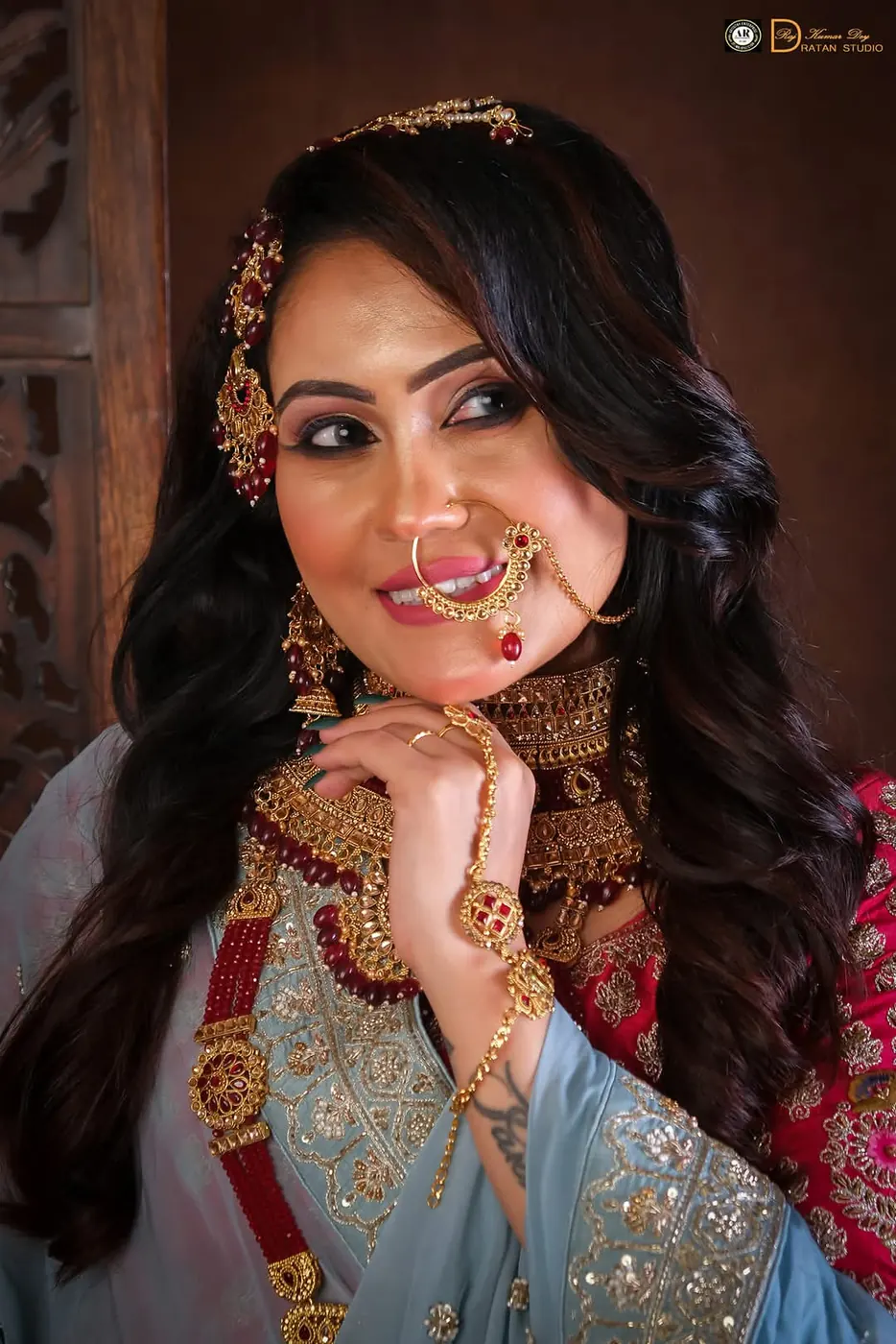 Bridal jewelry beauty portrait